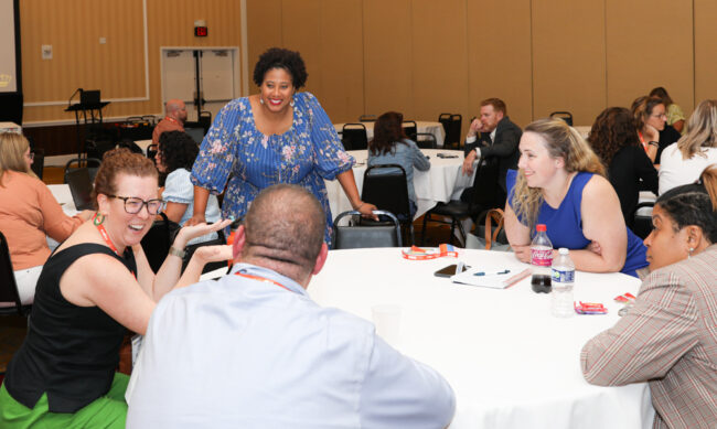 School public relations practitioners collaborate at the National School Public Relations Association annual seminar.