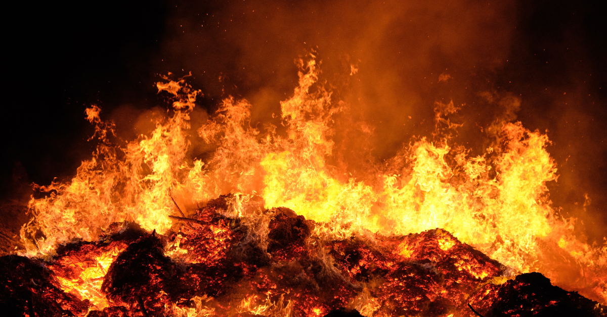 Image of wildfire burning