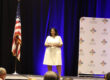 Lesley Bruinton presents at the AASB Fall Conference in Montgomery, Ala.