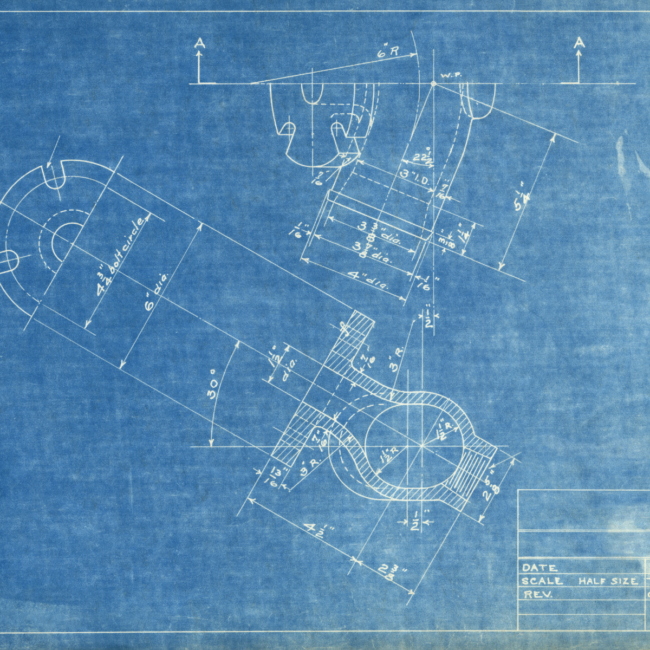 Photo of blueprint