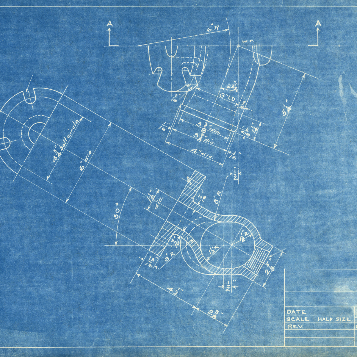 Photo of blueprint