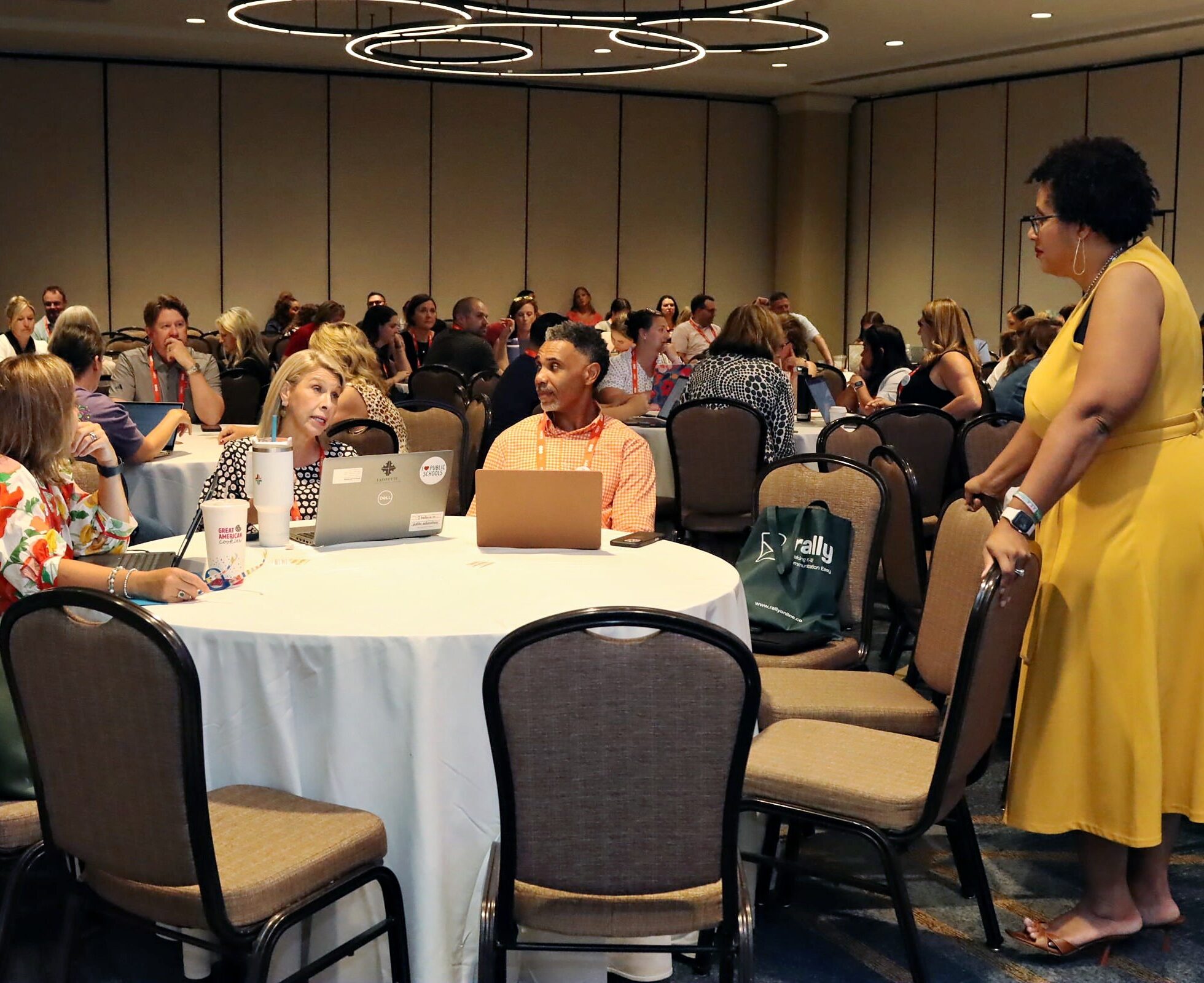 Lesley Bruinton leads a professional learning session on ethics for school communication professionals.